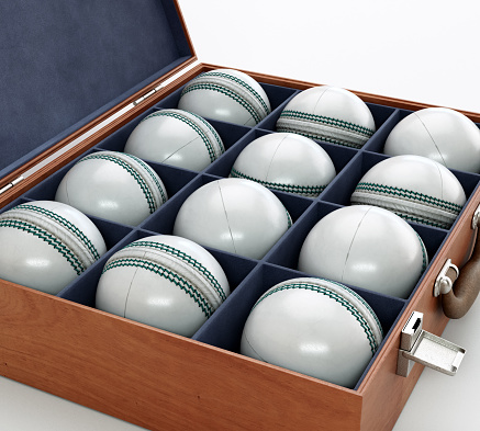 istock Cricket Balls In Display Box 1502790399