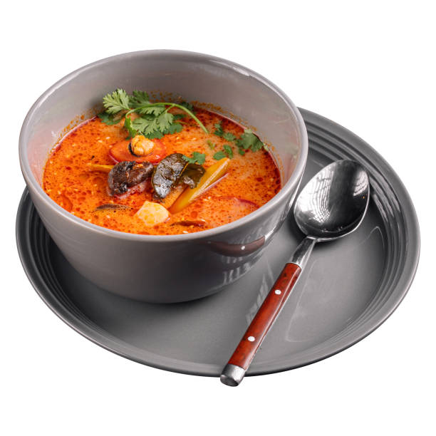 istock Portion of thai seafood tom yam soup 1502792233