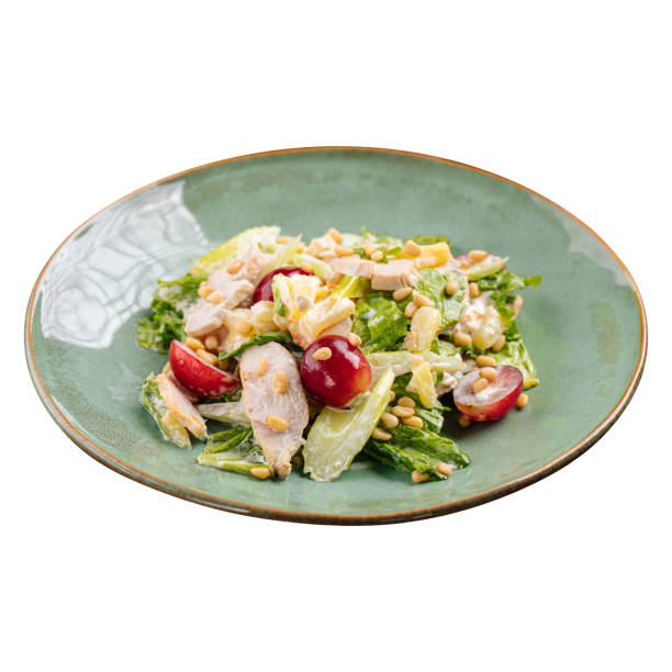 istock Portion of caesar salad with chicken 1502798017