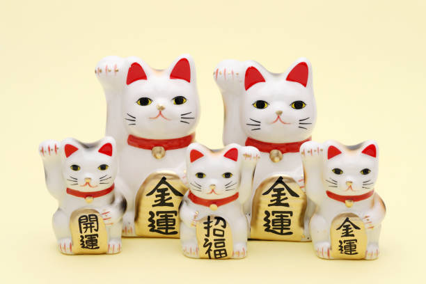 istock Japanese ManekiNeko lucky cat doll 1502815056