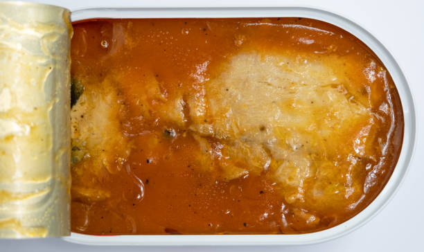 istock Canned fish with tomatoes sauce 1502817880