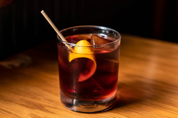 istock Glass of cocktail with whiskey 1502818011