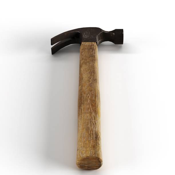 istock 3D rendered scale model of a hammer 1502824301
