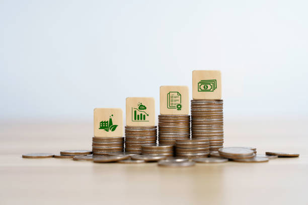 icon carbon credit or CO2 trading market on wooden cubes for buy-sell. Business and environment are sustainable. industry and company Reduc of carbon emissions to Net zero greenhouse gas target. crédito de carbono icono o mercado de comercio de co2 en cubos de madera para compra-venta. los negocios y el medio ambiente son sostenibles. industria y empresa reducción de las emisiones de carbono al objetivo de cero emisiones netas de gases de efecto