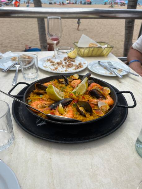 istock A spanish paella in the beach 1502843663