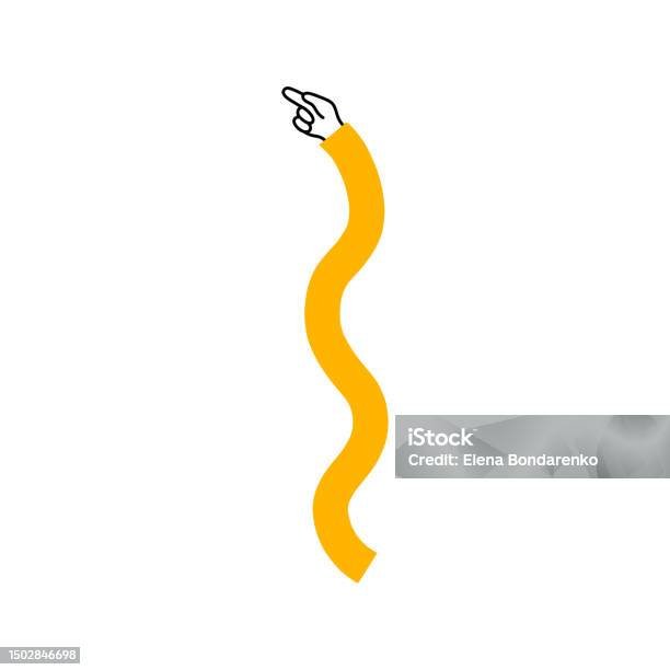 Hand Indicator Sprite Hand Pointer Or Indicator Flat Hand Drawn Design Element For Navigation ...