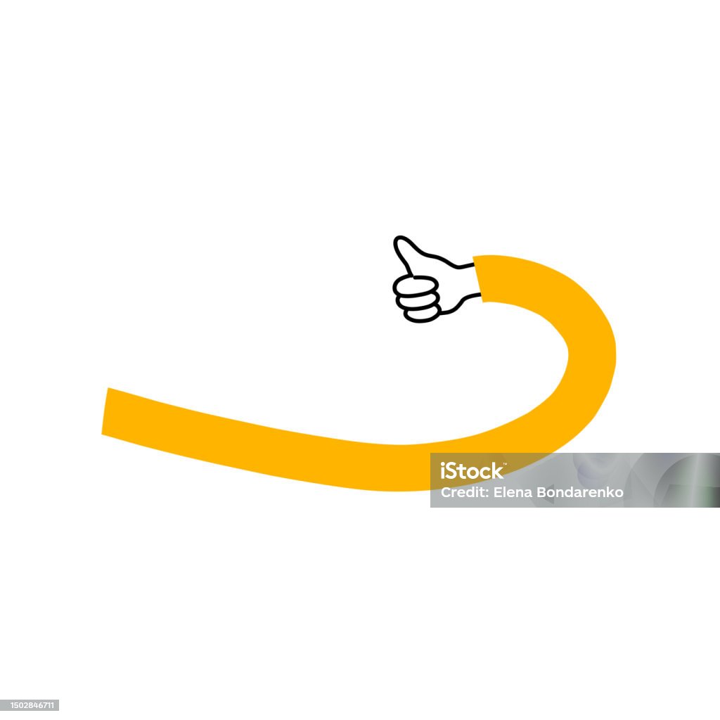 Hand Indicator Sprite Hand Pointer Or Indicator Flat Hand Drawn Design Element For Navigation ...