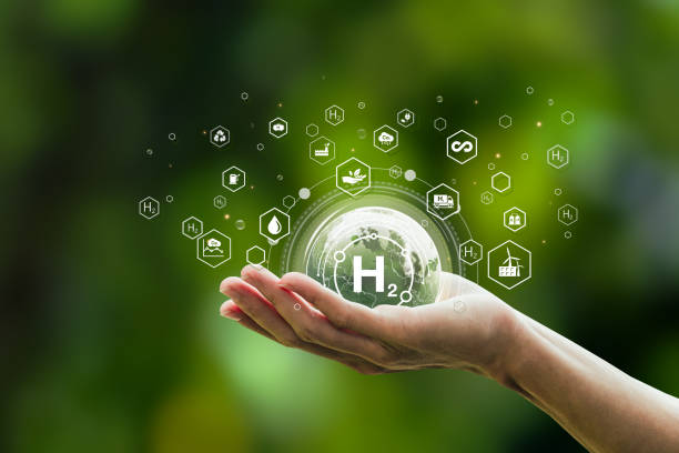 istock Hydrogen H2 innovation, zero emission technology. On Clean Hydrogen Energy, Environment, Green Industry and alternative energy in the future to be net zero. 1502847816