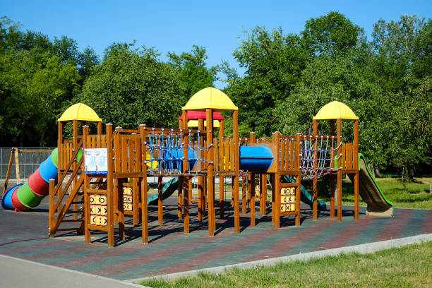 istock Children's wooden playground 1502848343