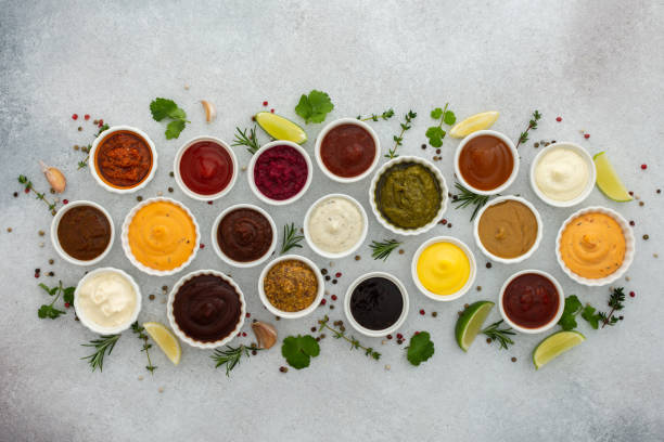 istock Different types of sauces in bowls 1502853054