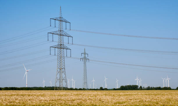 istock Wind energy / electricity pylons 1502853667