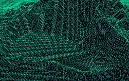 color mountain wireframe model pattern technology concept background