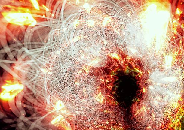 istock Abstract background with swirling smoke and flames 1502856490