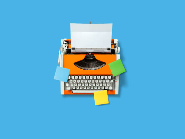 istock Orange Typewriter of the 70s 1502859643