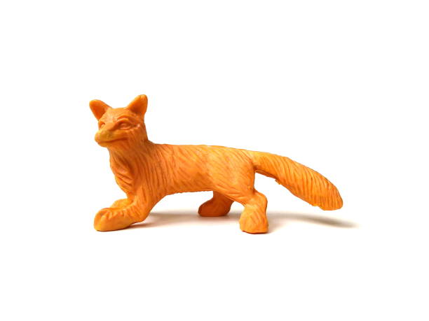 istock Close up of fox toy isolated on white background. 1502862826