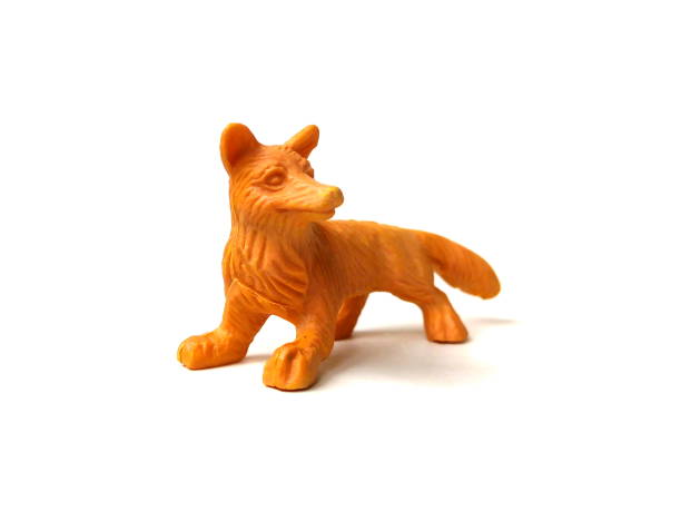 istock Close up of fox toy isolated on white background. 1502862828