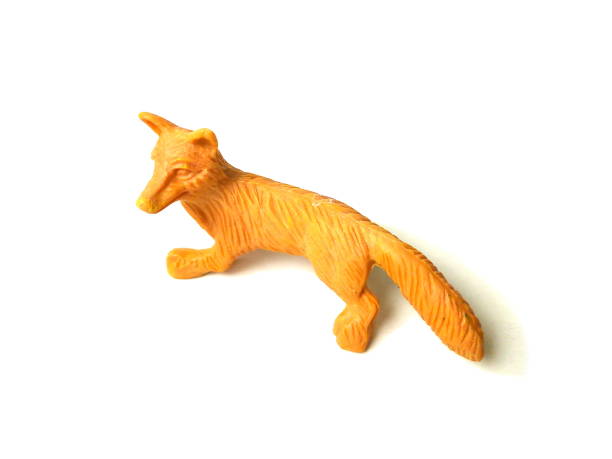 istock Close up of fox toy isolated on white background. 1502862831
