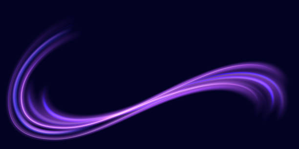istock Beautiful glow flare and spark. Red blue special effect, speed police line. 1502865824