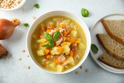Chicken and vegetables soup, Quebec, Canada