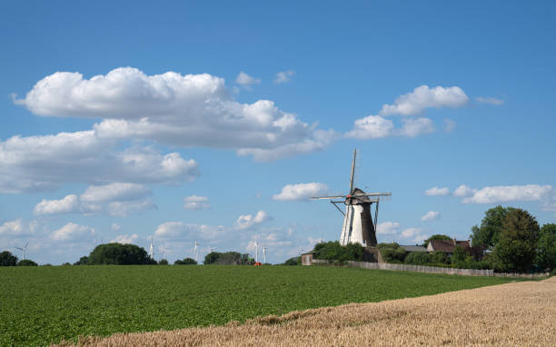 istock Windmill, Bedburg, North Rhine Westphalia, Germany 1502882366