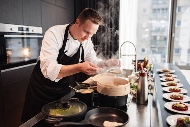 istock A Young Adult Successful Chef Cooking For A Luxurious Private Dinner Party 1502884879