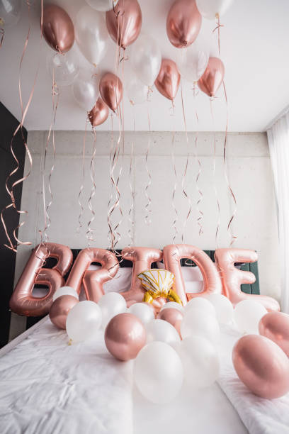istock Balloon Bachelorette Decorations In A Bedroom 1502885126
