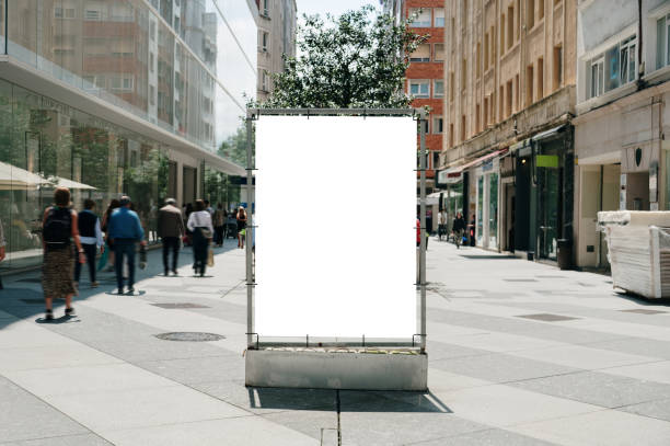 istock Blank billboard in a city street 1502888826