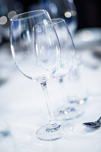 istock Cutlery and glass on a table in a restaurant... 1502897420