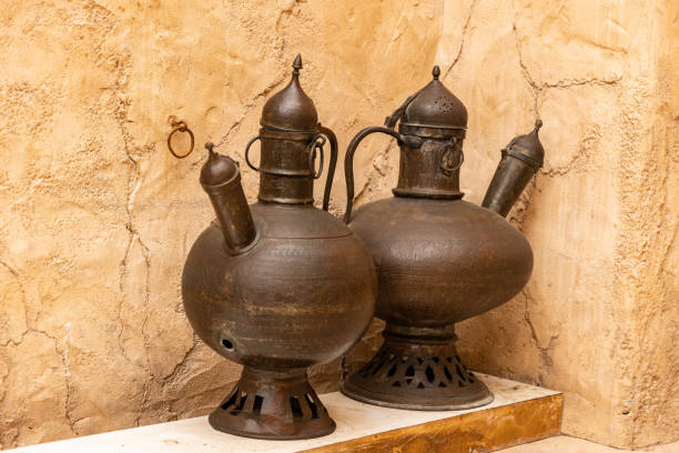 istock Ancient arabic metal vessels. 1502897655