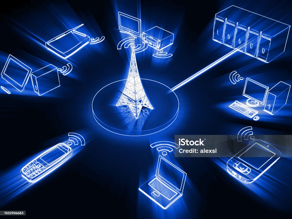 Computer Network Security Internet Cyber Technology Stock Photo ...