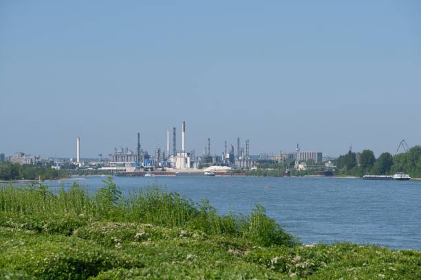 istock Chemical industry on a river 1502908889