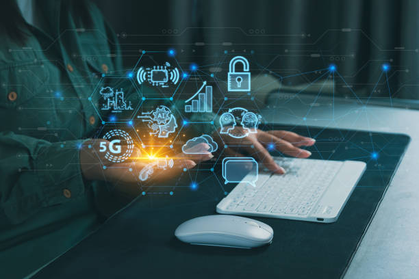 istock BI-Business intelligence of Chat AI. Process data driven insight to make wise decisions. Artificial intelligence using AI smart robot technology inputting commands for big data analysis future changes 1502915296