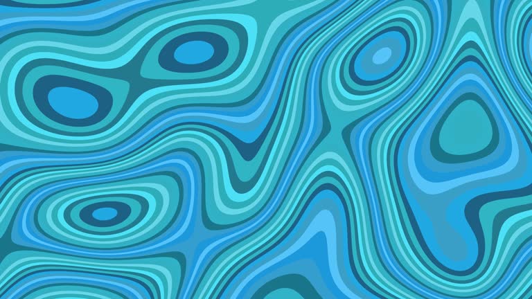 Turquoise-colored paint swirling and spreading slowly, 4K loop motion background.