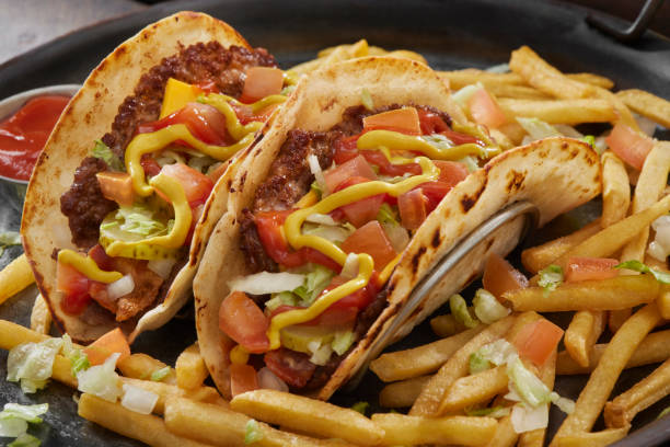 istock The Viral Smash Bacon Cheese Burger Taco 1502917470