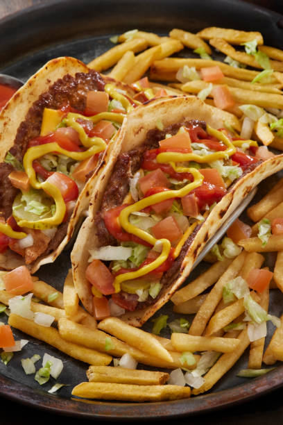 istock The Viral Smash Bacon Cheese Burger Taco 1502918099