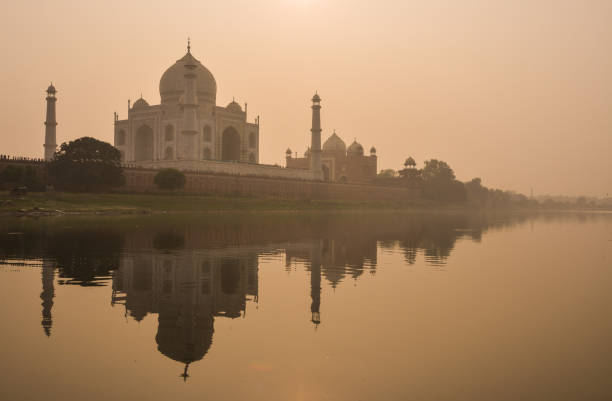 istock Taj Mahal reflected in Yamuna river 1502918665