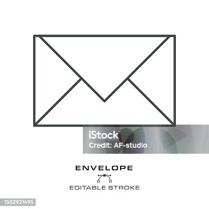 istock Envelope Icon - Editable Stroke 1502921495