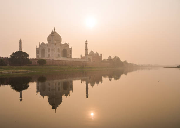 istock Taj Mahal reflected in Yamuna river 1502922325