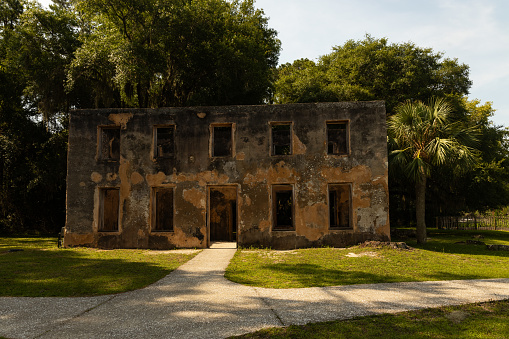 old Horton House building at Jekyll island in Georgia