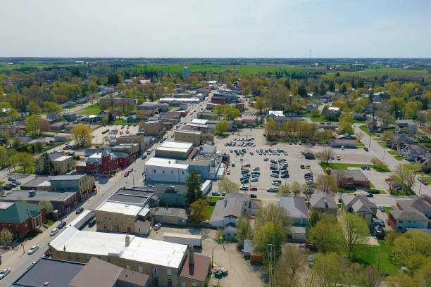 istock Aerial of Mount Forest, Ontario, Canada 1502923829