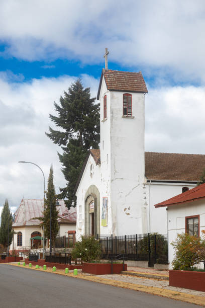 May 18, 2023: Capitán Pastene is a town founded by Italian immigrants, located in the commune of Lumaco in the Araucanía Region of Chile. The church  is located in the center of the village.
