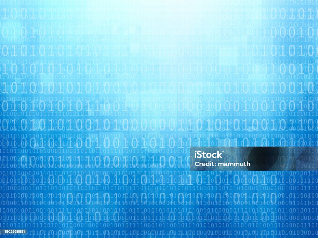 Modern Abstract Background With Binary Code Stock Photo - Download ...
