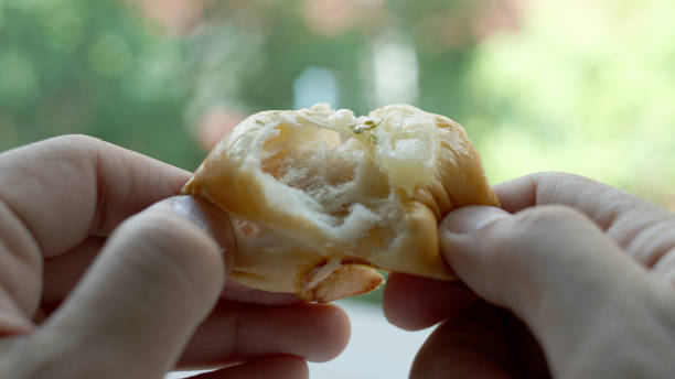 istock Mini sausage bread topped with mayonnaise pizza sauce 1502938900