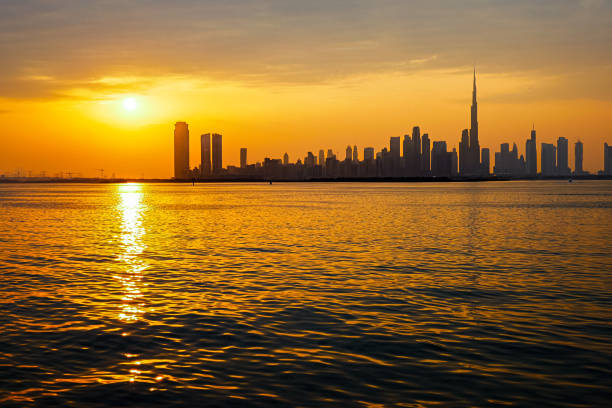 istock A beautiful sunset behind the Dubai skyline 1502941200