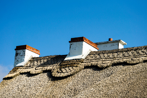 Traditional Thatched Roof in Ireland