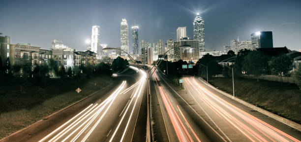 istock Downtown Atlanta in the night. 1502943350