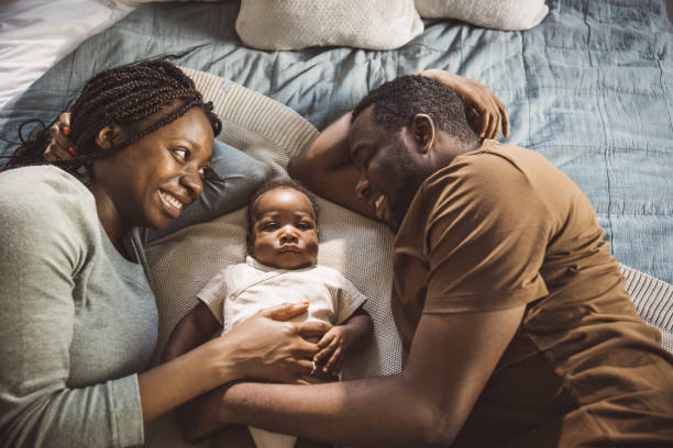 istock Happy family with baby 1502947698