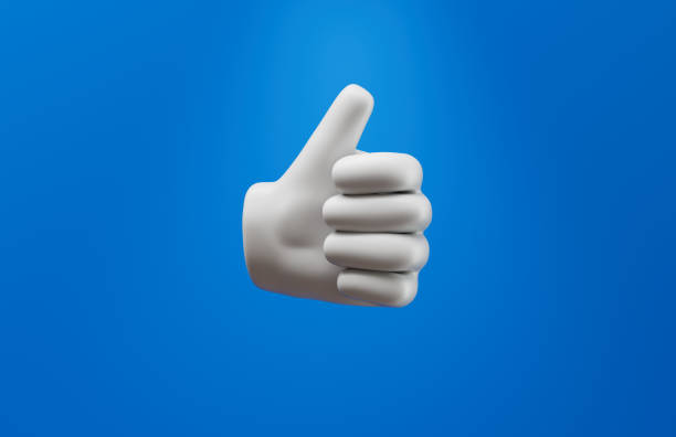 istock Thumbs UP 3D Emoji Over Blue Background 1502947763