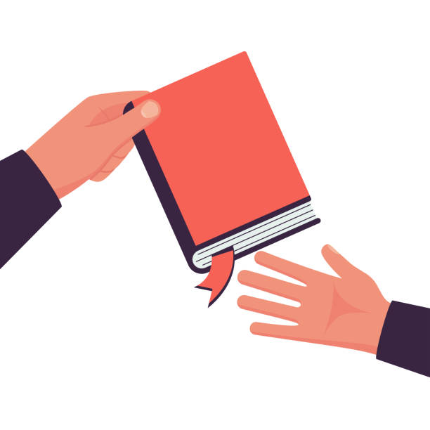 istock Book in hand. People pass the book to hand. Education and reading new literature. 1502949190