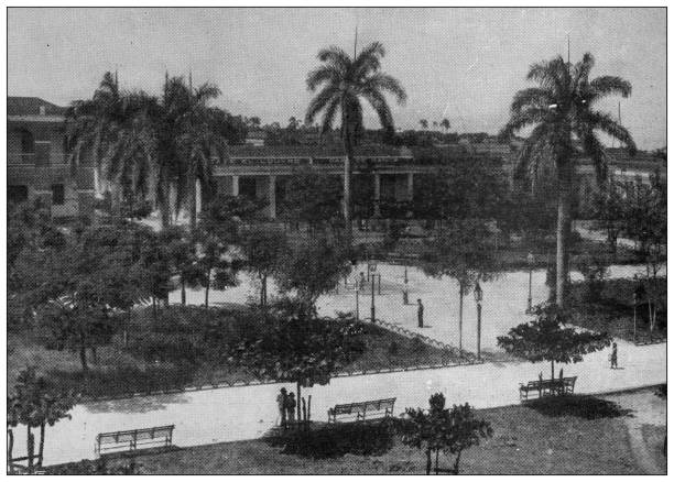 istock Antique image from British magazine: Spanish American War, Manzanillo, Cuba 1502950895